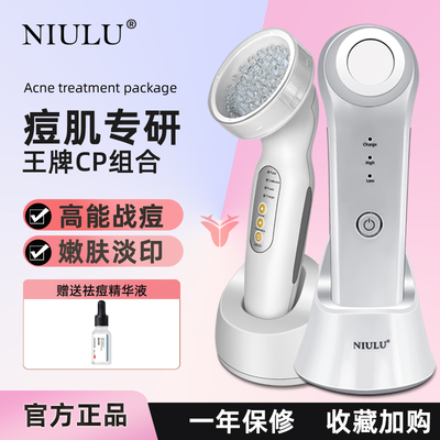 痘痘肌肤等离子祛痘仪面部除螨仪红蓝光子嫩肤仪大排灯手持照脸灯