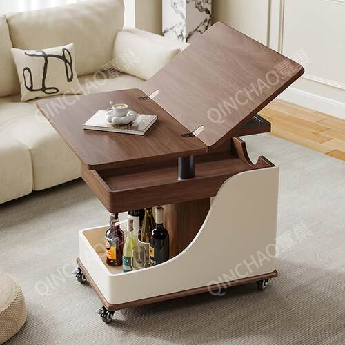 可移动边几简约现代小户型升降折叠沙发边柜客厅家用推车茶几桌子