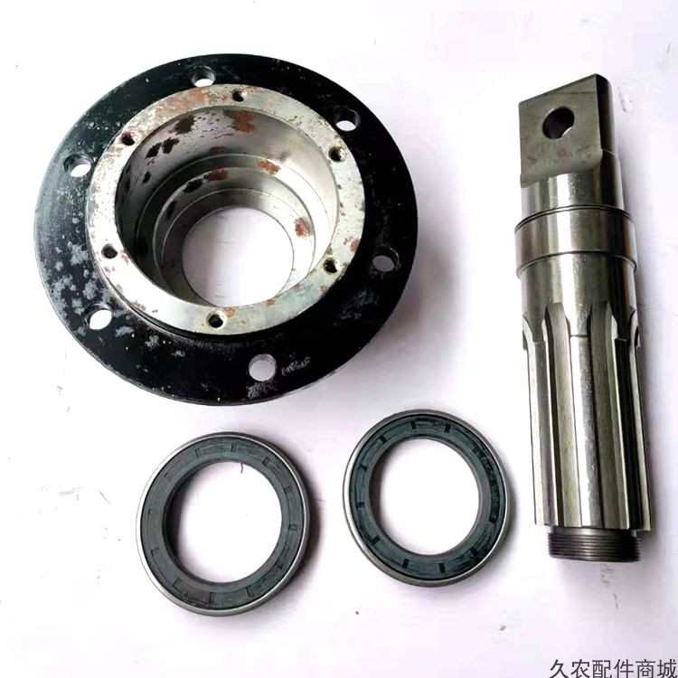 龙舟旋耕机配件侧传动链轮连接轴长度265MM轴承座6212打田机轴座