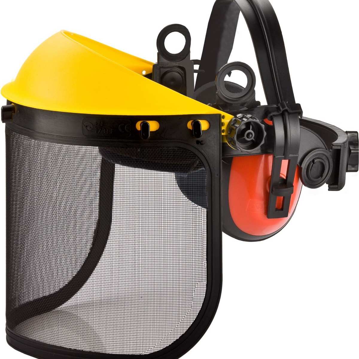 锯树面罩头戴割草面罩园林防护罩割草面罩修剪网格面具打草屏幕打