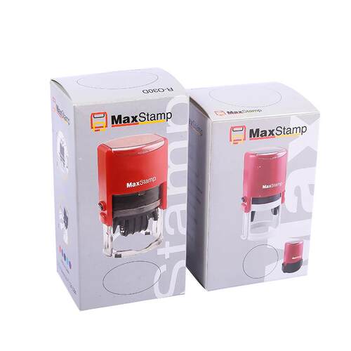 吉普生maxstamp 回墨印 章日期带日期印面翻斗印回墨印材 料.