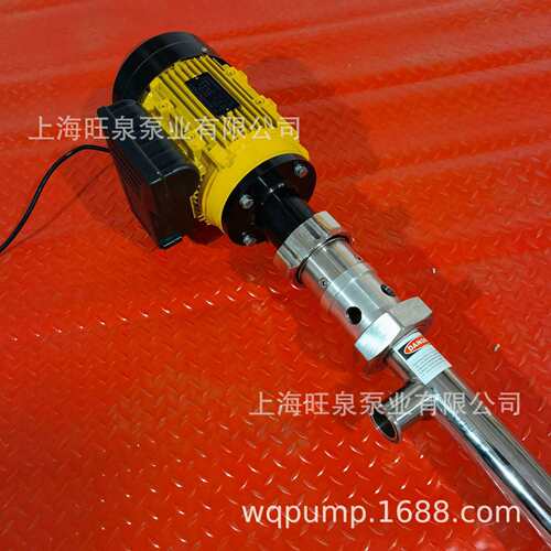 旺泉HD-550W3-V+SS316L-700HV1000-BN螺杆式油桶泵、高粘度抽液泵