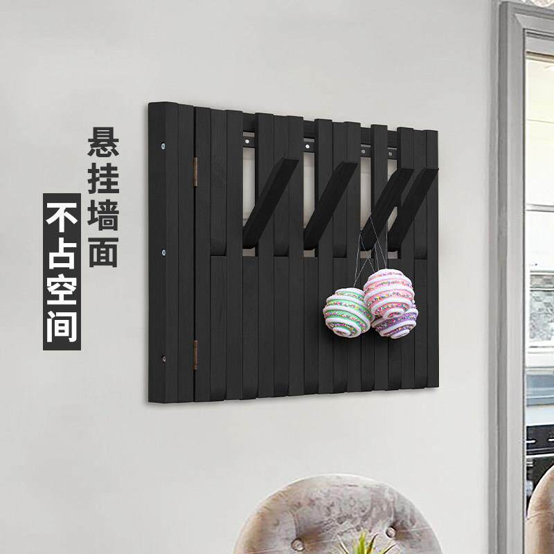 定制墙上玄关白色钢琴键电表箱壁挂入户门挂衣架带镜子黑胡桃实木