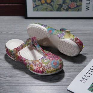 夏款2026夏新款女凉鞋女款中老年果冻包头防滑凉拖鞋小码0308d