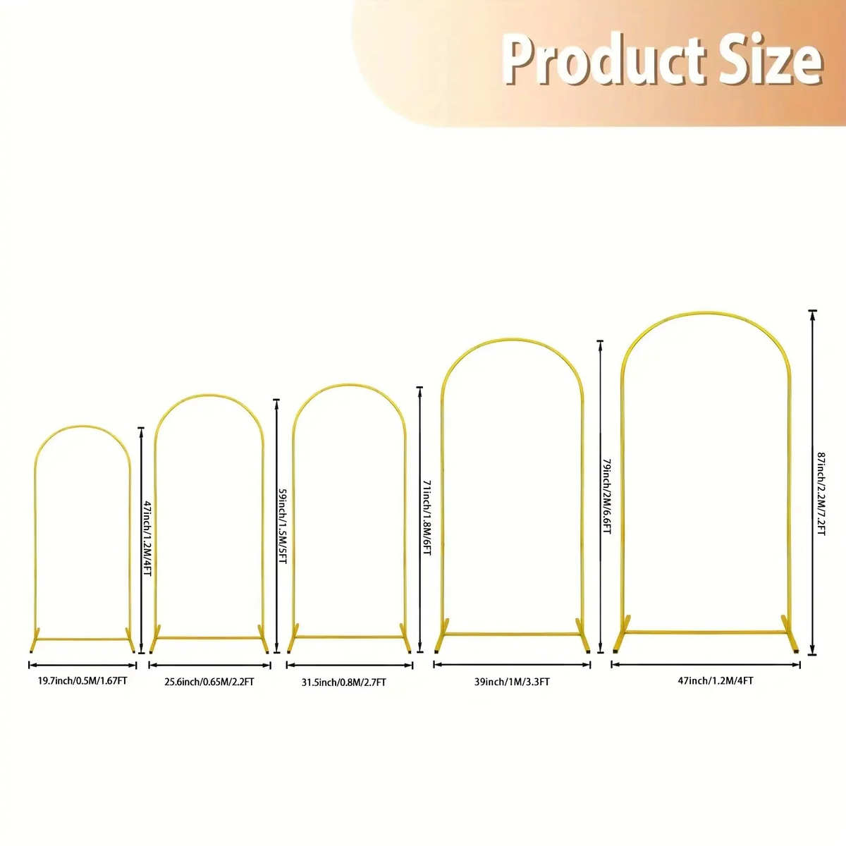 婚礼拱门铁艺框架婚庆路引道具舞台背景装饰结婚婚庆月洞拱门支架