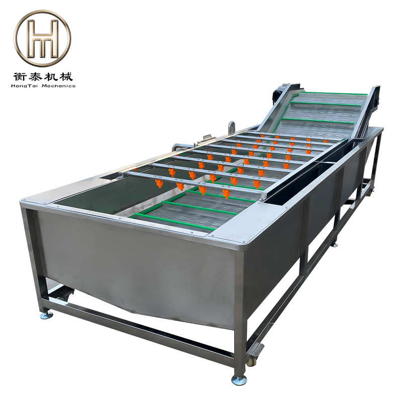 全自动果蔬气泡清洗机 连续式圣女果清洗设备 商用果蔬气泡清洗机