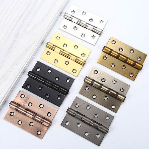 不锈钢平开 合页34568寸轴承静音大木房门荷叶折青红黄古铜黑金色