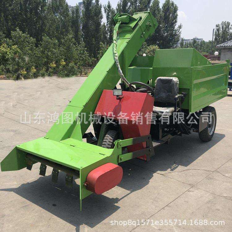 CIJ电启动柴油三式轮清车牛羊圈舍粪便收集车牧粪场污粪清理运输