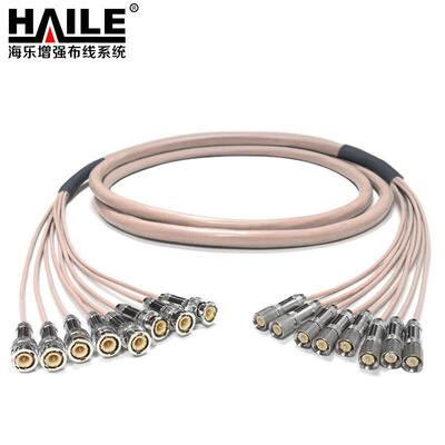 2M跳线BNCQ9-L9两兆E1接头成品跳线syv-75-2-1同轴电缆跳线8芯