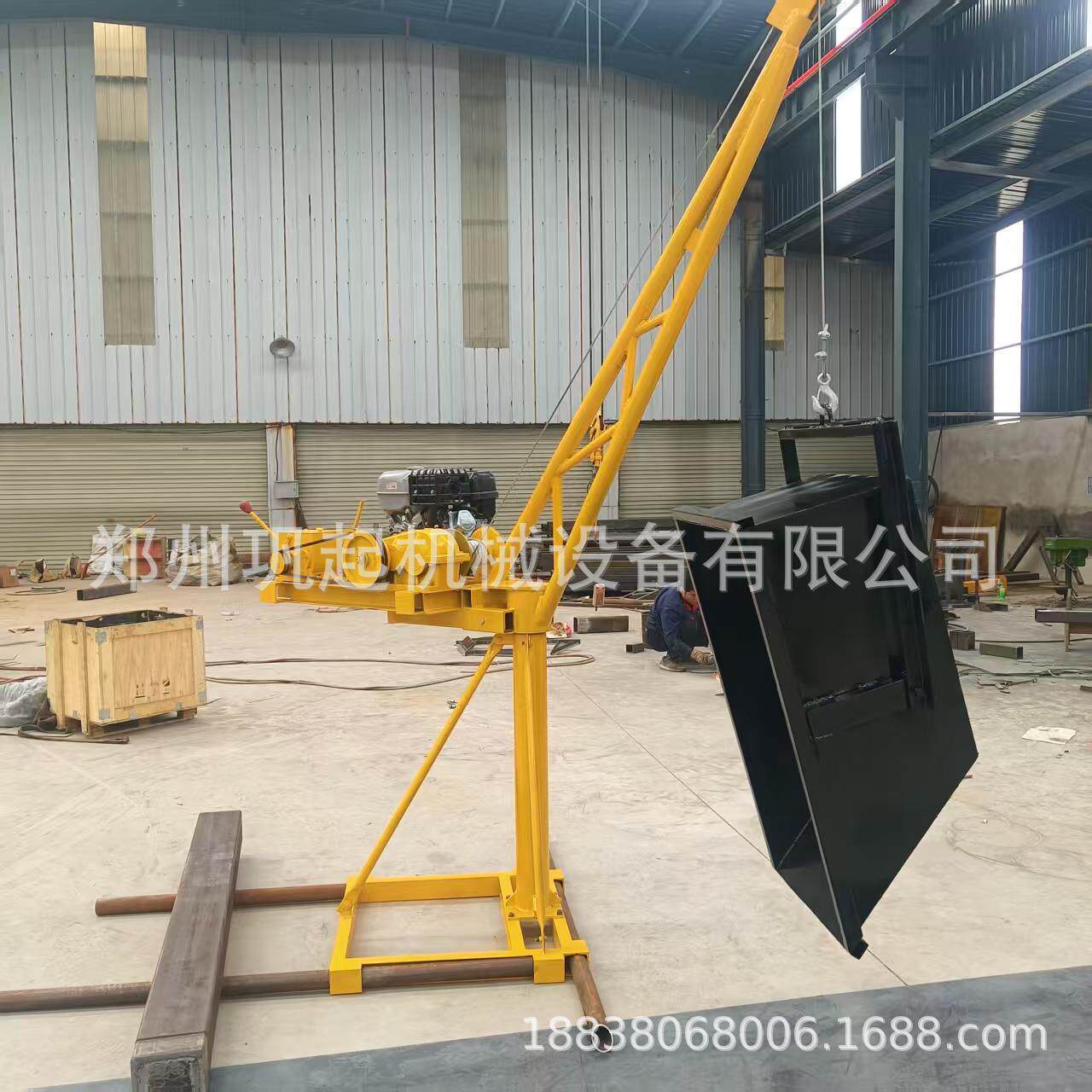 绞盘起重建筑支架提升机加厚型耐用直流电汽油柴油动力小吊机