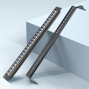 30u镀金机箱 网络配线架满配0.5u高密19寸机柜24口超五类机架式