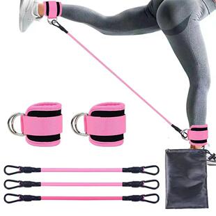 Ankle Straps Ring Resistance Support Bands Set TPE Fitness