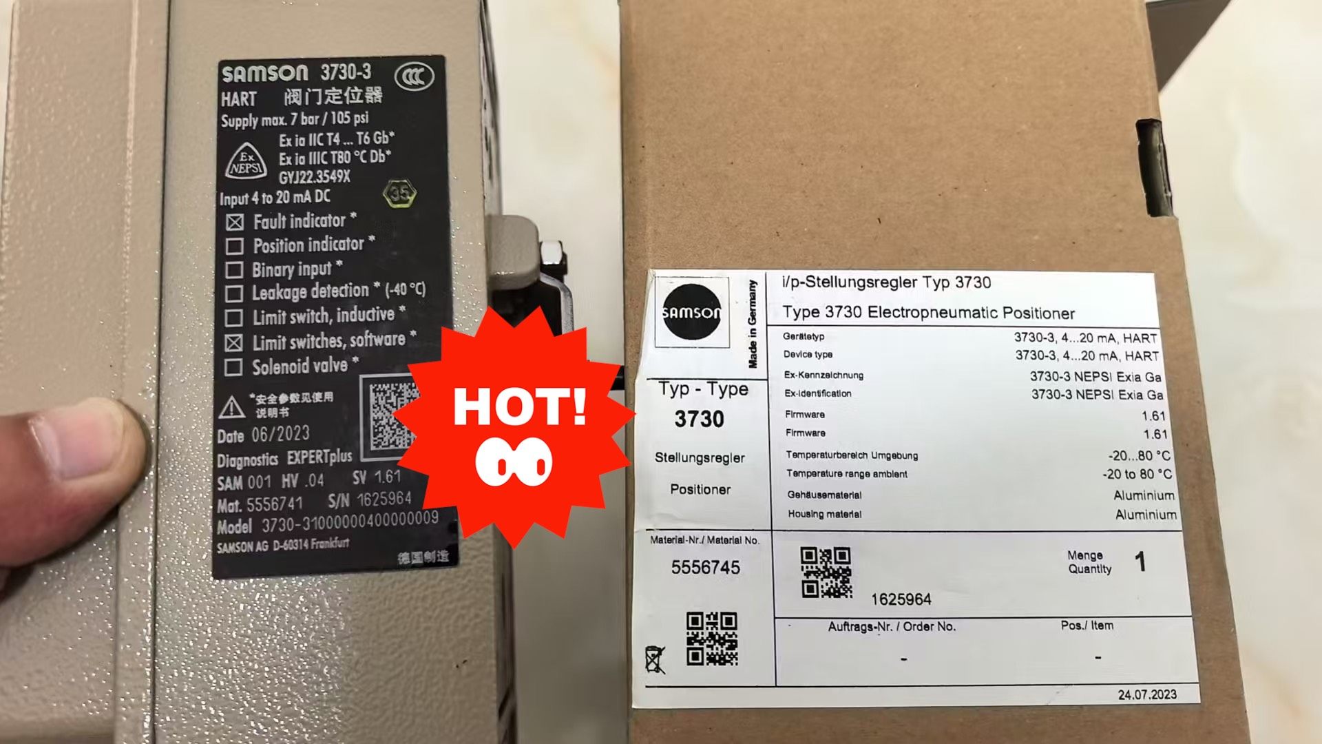 samson阀门定位器  3730-310000004  带