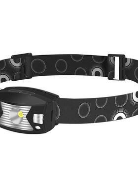 新款电ED感应头灯 UG7SB-C快速充 户外防营水钓L鱼露跑步轻巧头灯