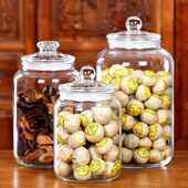 陈皮专用储存罐无铅玻璃大罐子茶叶保存密封罐泡酒瓶子食品收纳罐