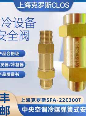 克罗斯中央空调安全阀CSA-22C300T冷媒R22冷凝蒸发器制冷安全阀