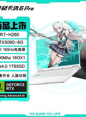 天选6 16英寸游戏本 笔记本电脑锐龙7 H 260 16G 1T RTX5060 2.5K
