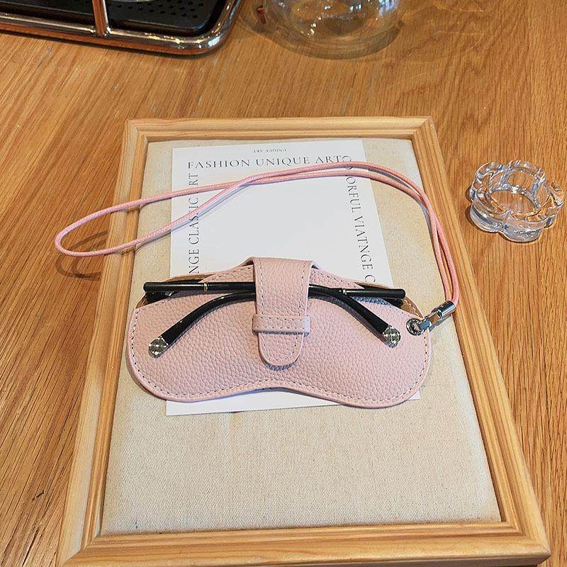 眼镜包便携ins眼镜盒抗压太阳墨镜收纳袋男女近视眼镜保护套挂脖