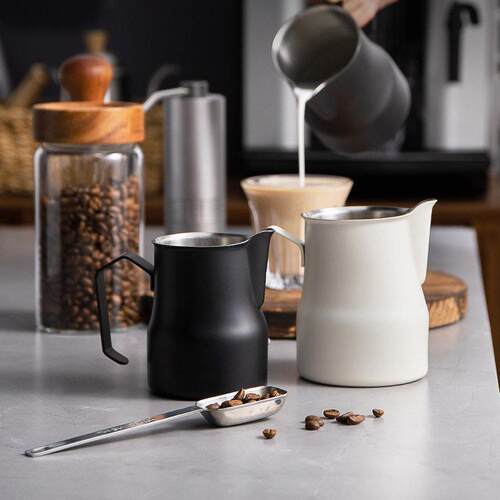 Italian coffee latte maker stainless steel milk frother cup