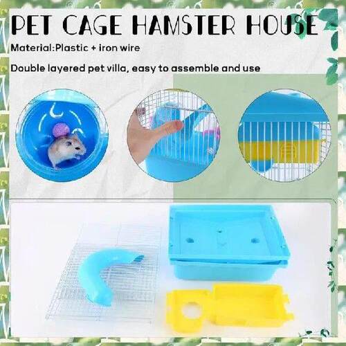 FIZP Pet Cage Hamster Cottage With Transparent Skylight
