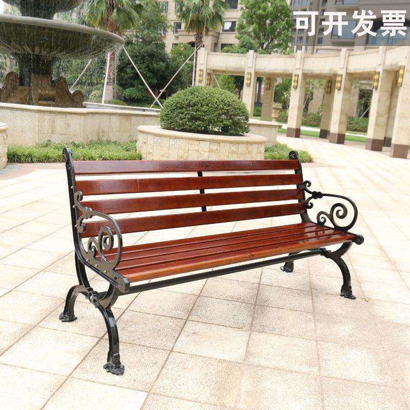 户外公园椅简约休闲排椅广场学校座椅小区靠背椅庭院塑木长椅