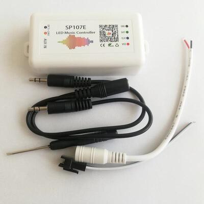 SP107E 手机蓝牙幻彩控制器 WS2812B幻彩音乐蓝牙控制器5-24V
