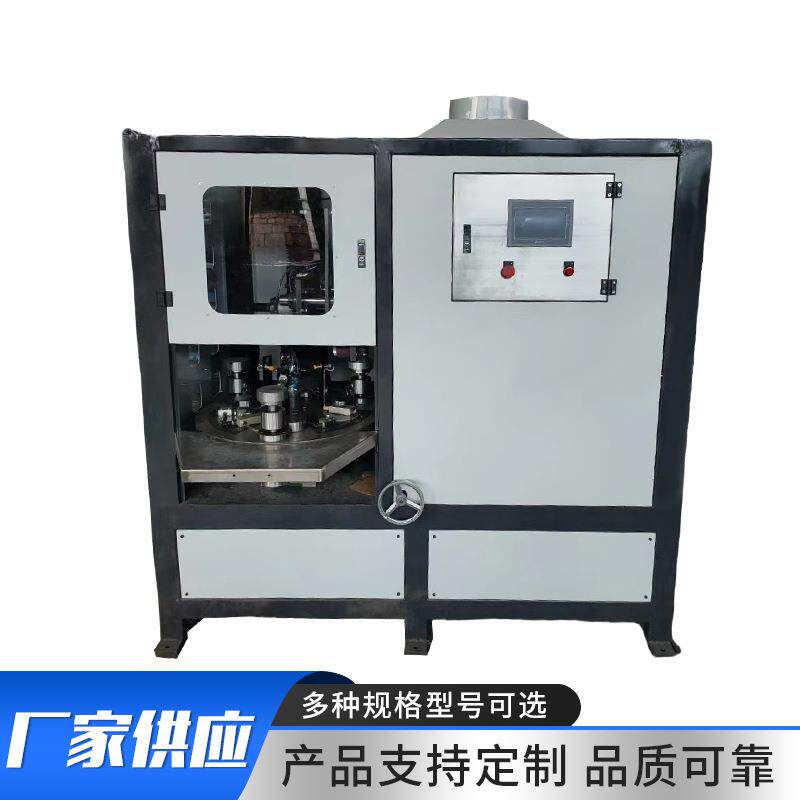 厂家圆盖类产品的同心圆拉丝机打磨五金除锈金属产品人机控制