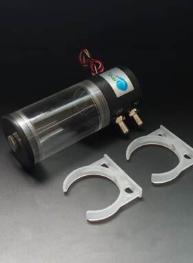 科电MS-500x 电脑 水冷水泵 圆柱压克力水箱一体式循环水帮浦超静