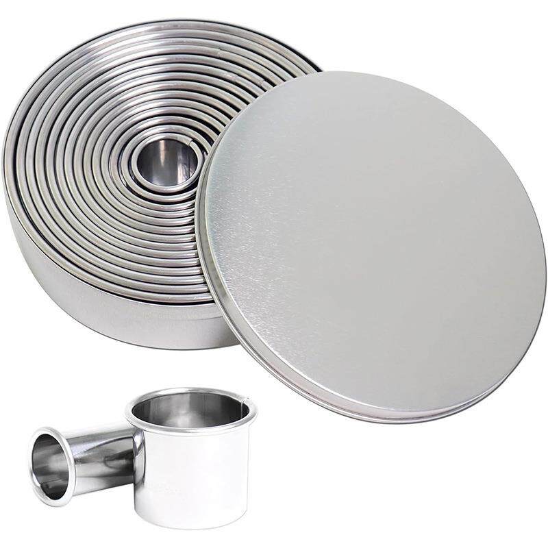 12头不锈钢圆形卡通包模具光级牙极蛋糕水果蔬菜饼干切模花边工具