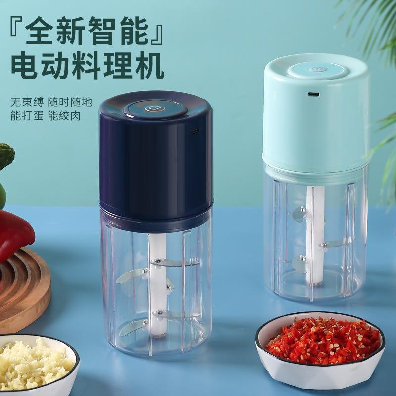 跨境家用电动小型打剁肉碎肉机切搅多功能压蒜泥神器辅食料理机