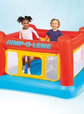 INTEX48260室内户外蹦蹦床跳跳乐儿童游乐场充气跳床淘气城堡球池