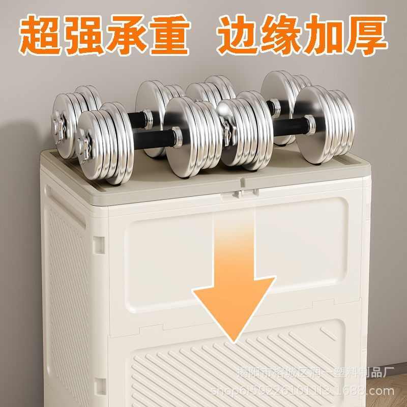 衣服箱滑轮盒箱大容量家用翻盖整理被子带超大衣物收纳储物柜折叠