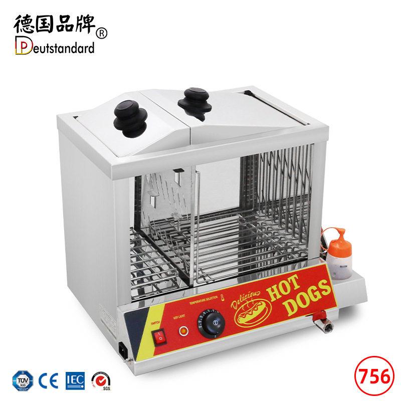 商用电热保温柜 恒温食品展示柜 带食品工具架热狗小吃保温柜台