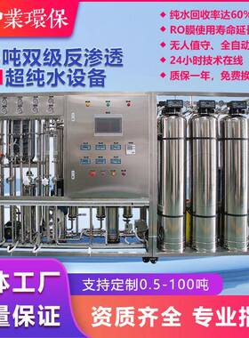 0.5吨双级反渗透edi超纯水设备工业级实验室医院制药净化制水设备
