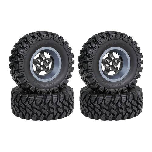 TRX4M 1.2英寸轮胎 SCX24 FMS 1/18 碳纤维轮毂 攀爬车铝合金轮毂