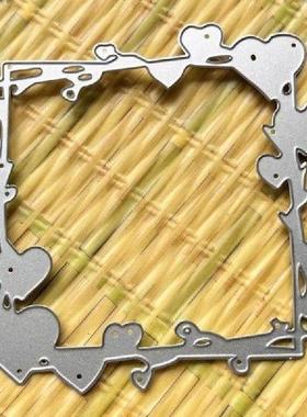 QXNB Metal Die Cuts Heart Frame Cutting Dies Stencils DIY