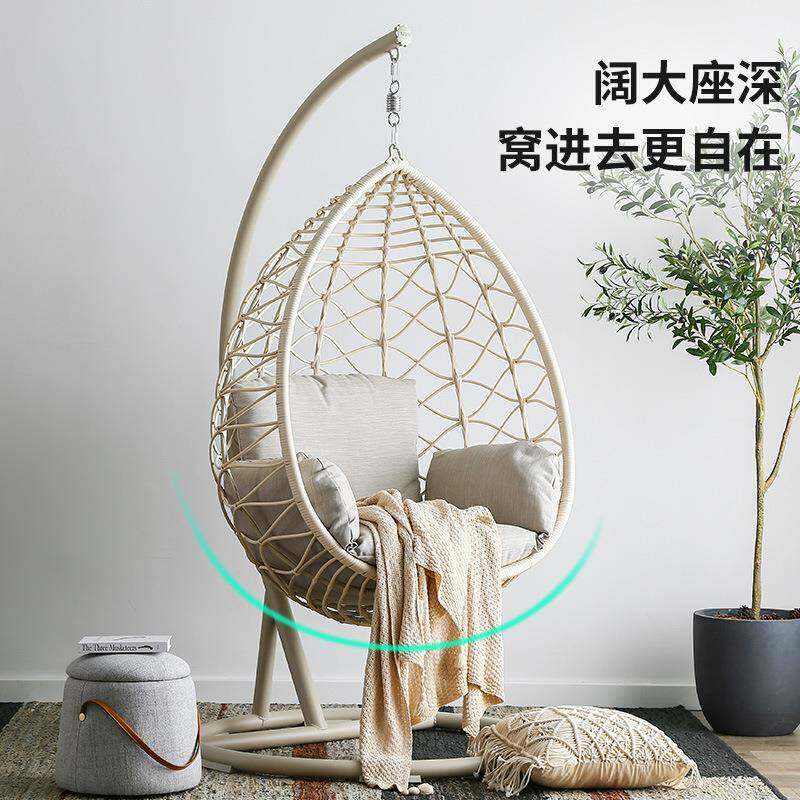 单人吊篮休闲懒人秋千户外摇椅阳台鸟巢藤椅吊椅藤椅吊篮摇摇椅