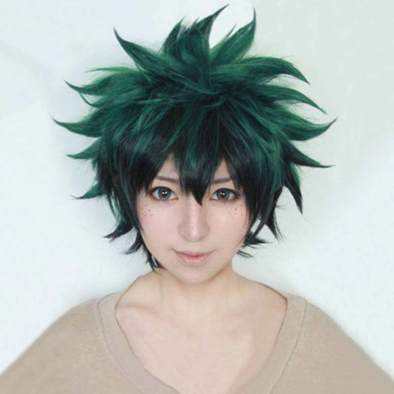 绿谷学院 出假发绿色己久 豪天胜哉 爆英雄我的 饭假发田cosplay