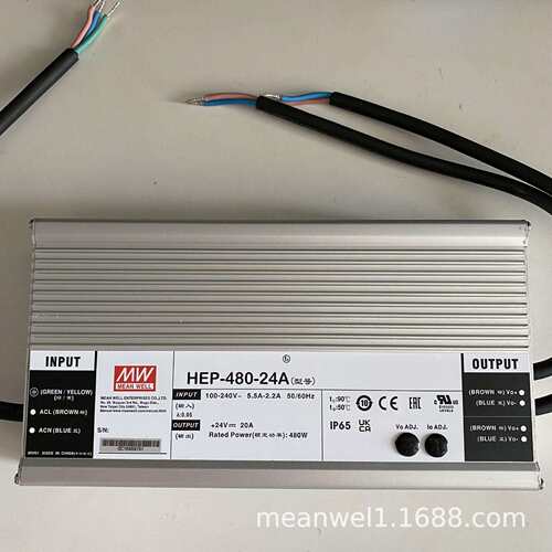 HEP-480明纬开关电源24A/36A/48A/54A V/W工业IP68抗恶劣环境