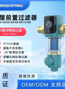 定制跨境反冲洗虹吸型前置过滤器家用全屋净水器家用中央净水超滤