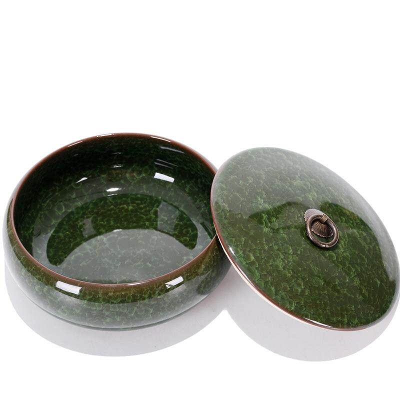 开片冰裂釉紫砂大号茶洗茶具茶碗笔洗精美茶配件道植物种花盆带盖