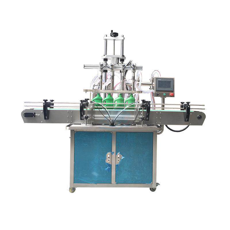 消毒液自动灌装设备机多头水剂灌装 饮料果汁全自动4头液体灌装机