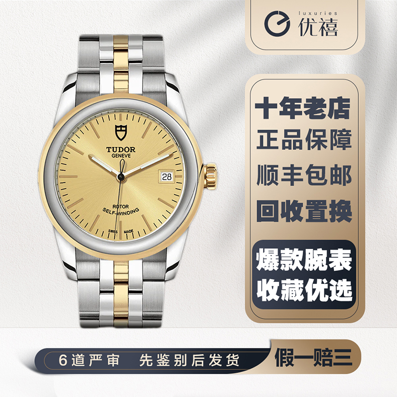 [9.8新]帝舵骏珏系列钢自动机械奢品手表 男款m55003