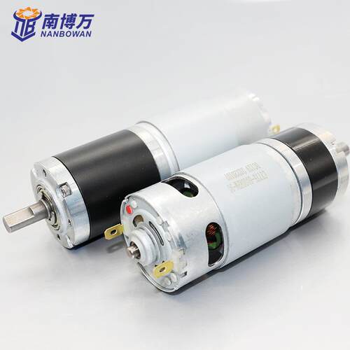 42直径775直流减速电机行星齿轮12v24伏微型可调速大扭力低速马达