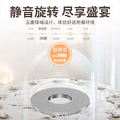 家用圆餐桌电动转盘底座转盘器插充电式 电机转芯自动智能桌面旋转