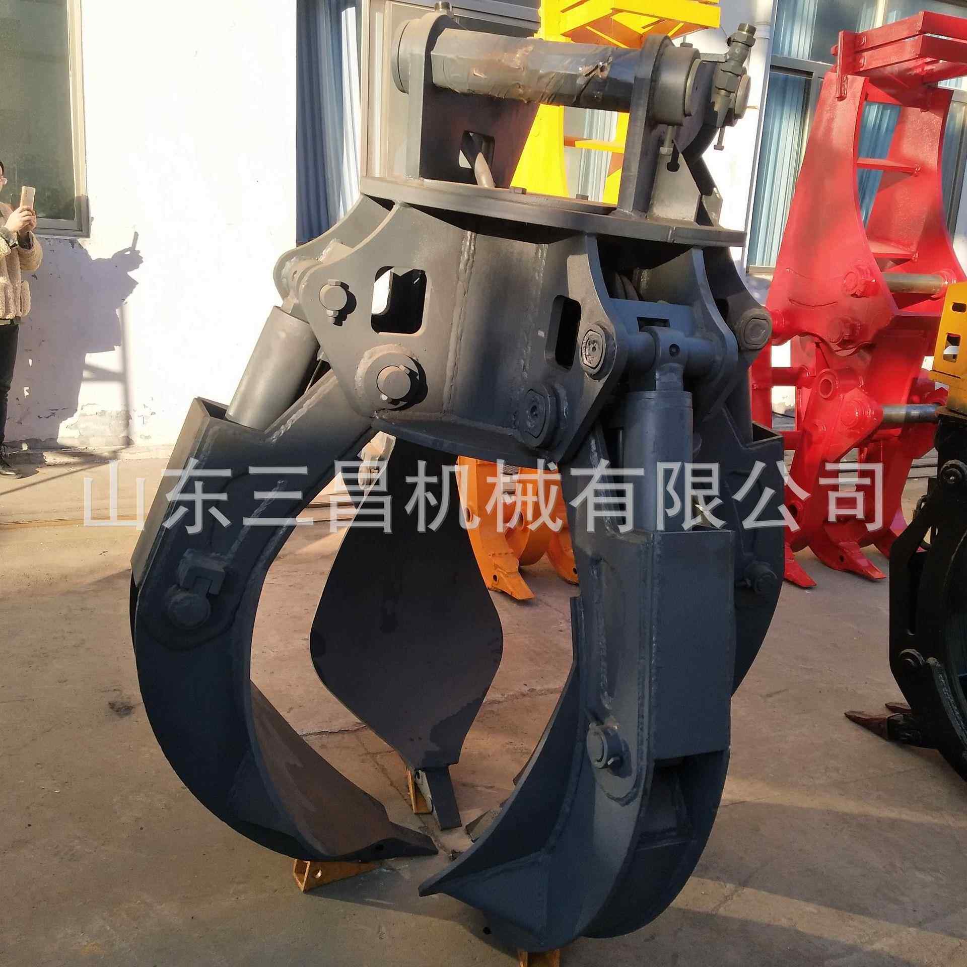 优惠多功能大型抓钢机液压废钢铁莲花抓工业垃圾抓斗厂家销售