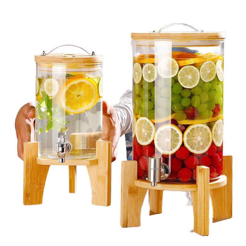 耐高温玻璃青梅泡酒瓶带龙头泡酒坛葡萄酿酒瓶可乐饮料密封罐中高