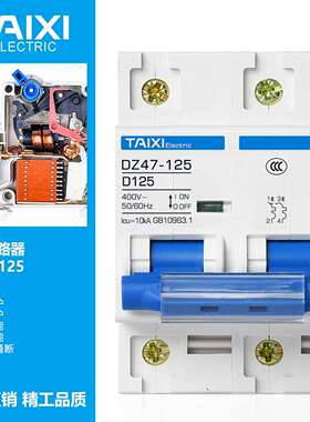 泰西DZ47-1252P80A/100A/125A小型断路器NC断路器低压空气开关