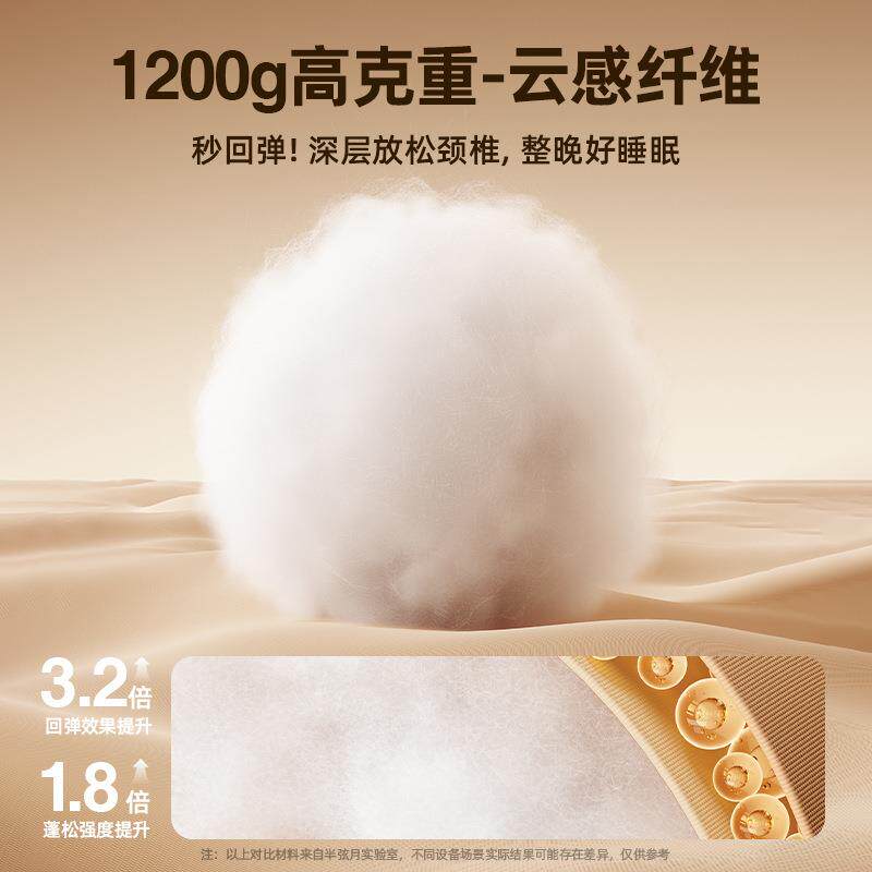 枕头成人护颈椎助睡眠男枕芯套夏天一对酒店落枕专用不塌陷不变形