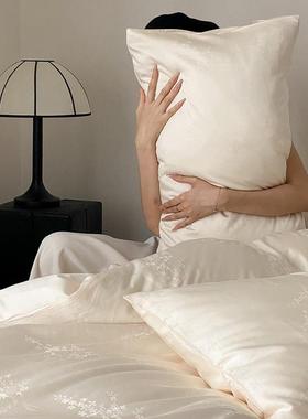 丝被滑奢柔丨182024新款0花支A类高端天丝棉提四件套卧室用四件套